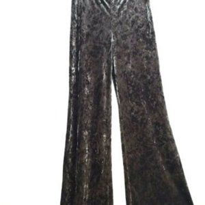 Zara Velvet Flared Palazzo Pants